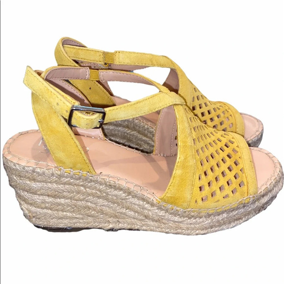 Franco Sarto espadrilles sandals size 7 1/2 leather - Picture 4 of 7